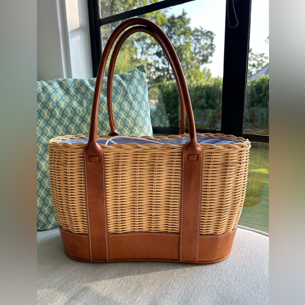 J.McLaughlin Nantucket Wicker Tote